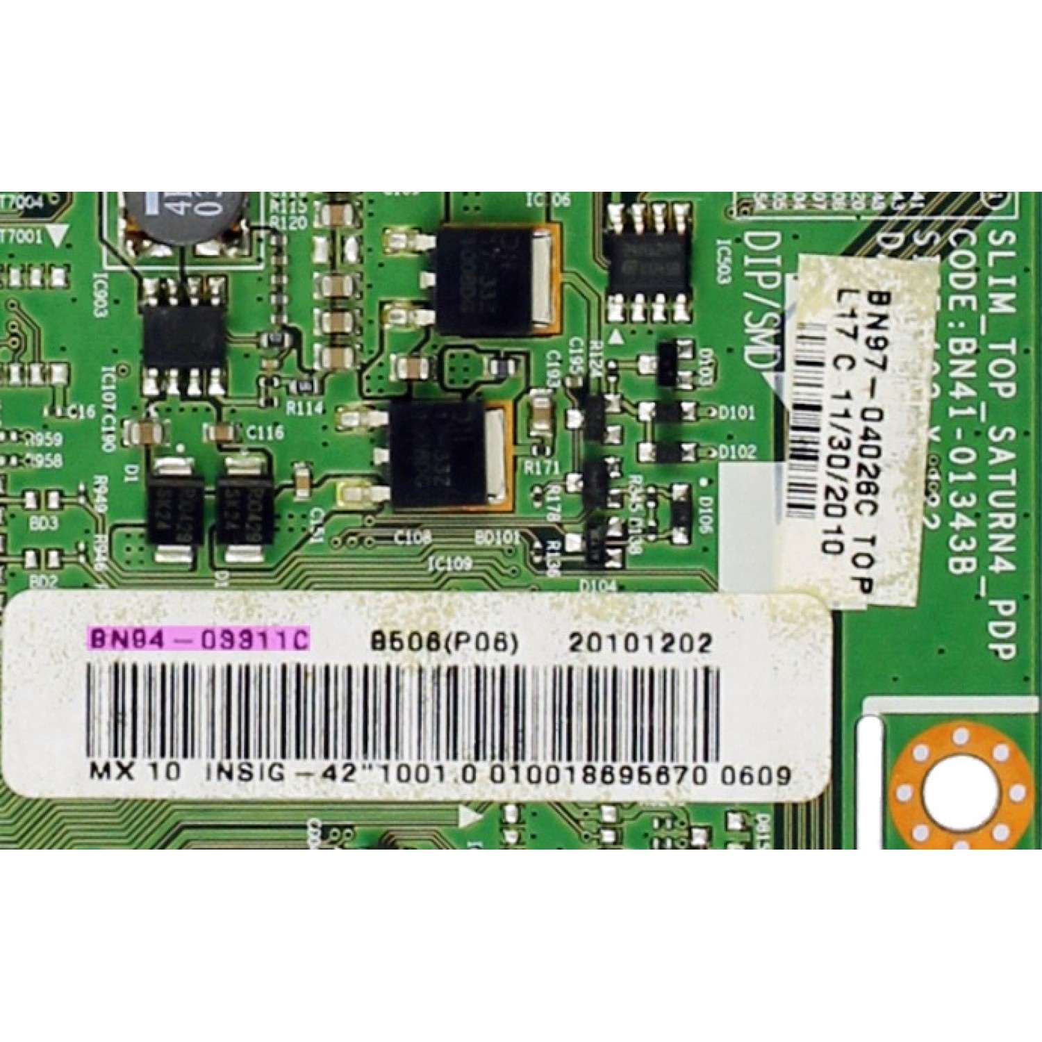 MAIN / INSIGNIA BN94-03311C / BN41-01343B / BN97-04026C / PARTE SUSTITUTA BN96-14887A / PANEL S42AX-YB09 / S42AX-YD13 / MODLEOS NS-42P650A11 / NS-42P650A11 NY02 - Imagen 2